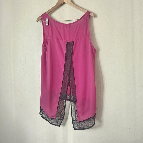 Torrid Sheer Lace Backless Blouse Size 0X - Picture 7 of 7